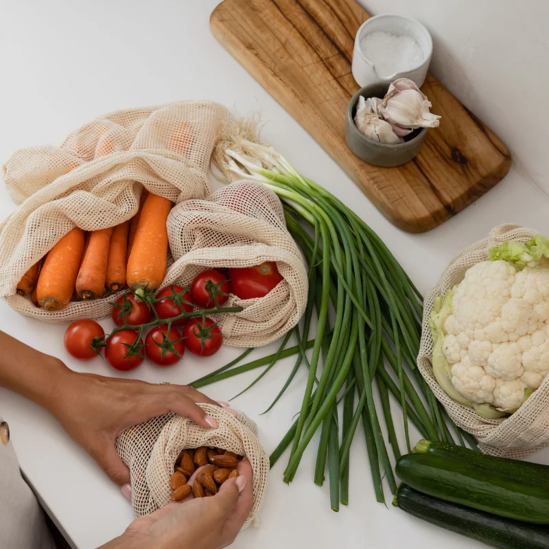 Organic Mesh Produce Bag - Set of 5 - Image 4