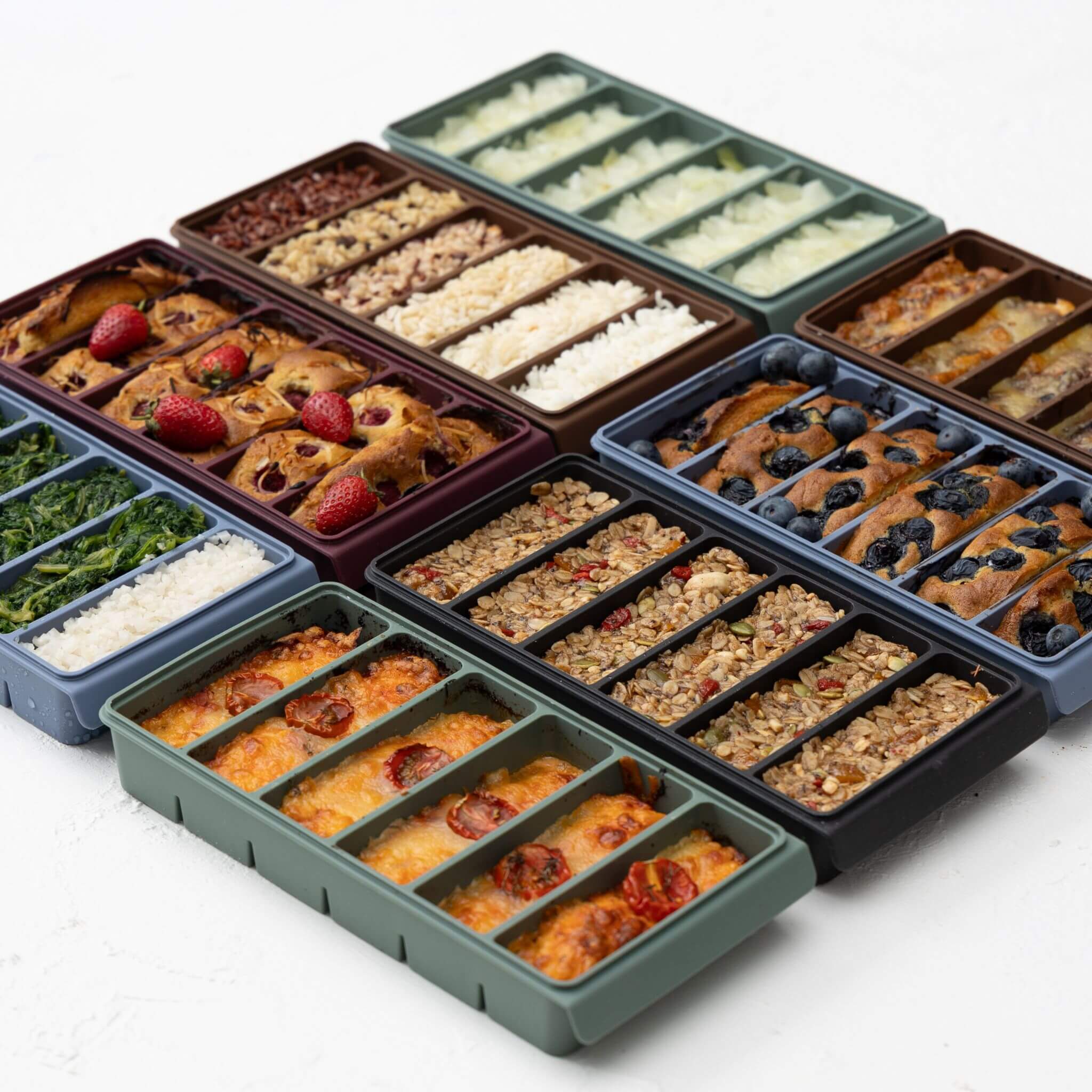 6 Portion Silicone Freezer Tray Set - Image 18