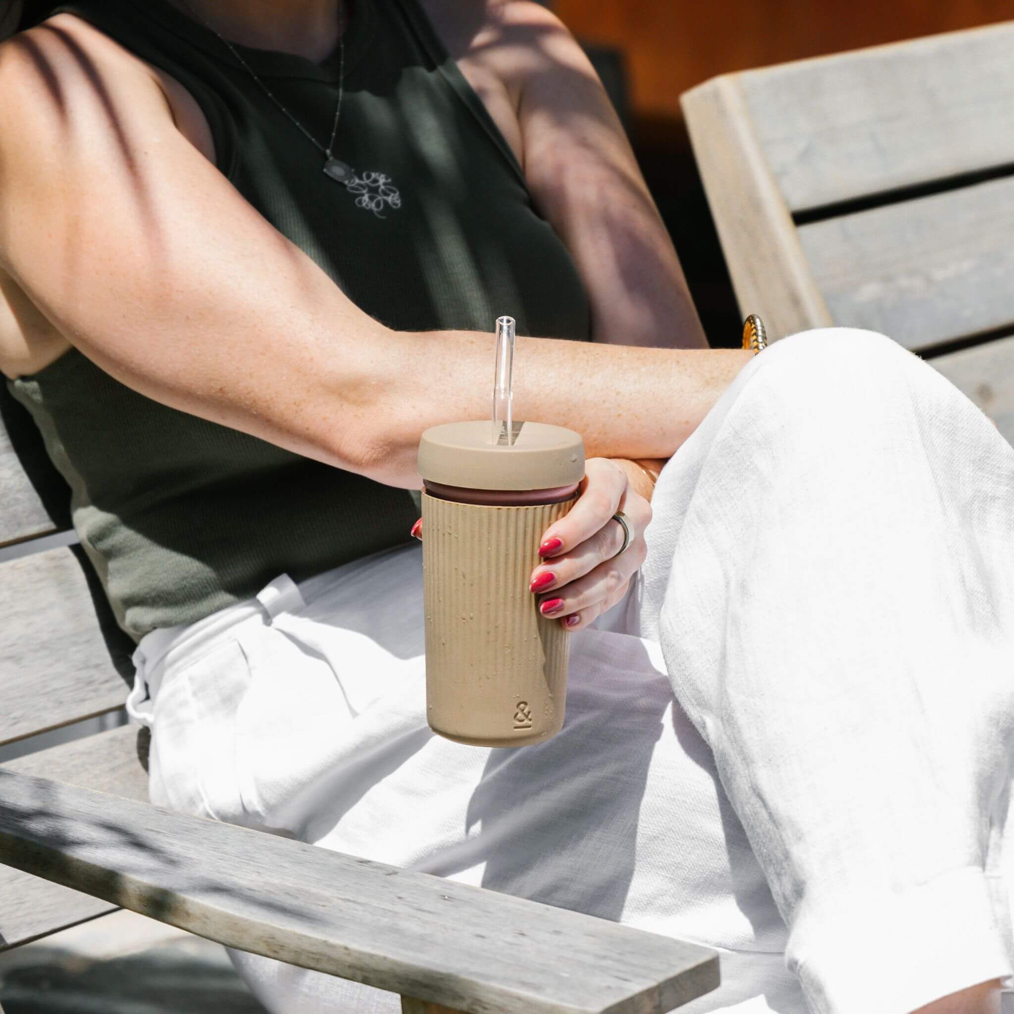 Reusable Glass Smoothie Cup - Image 10