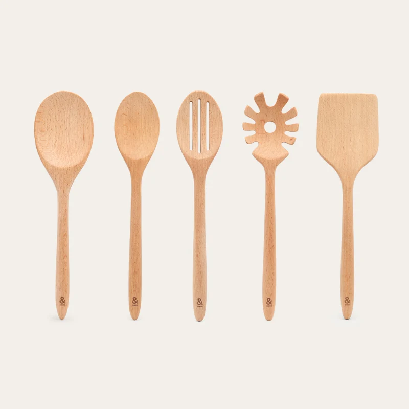 Wooden Beechwood Cooking Utensil Set