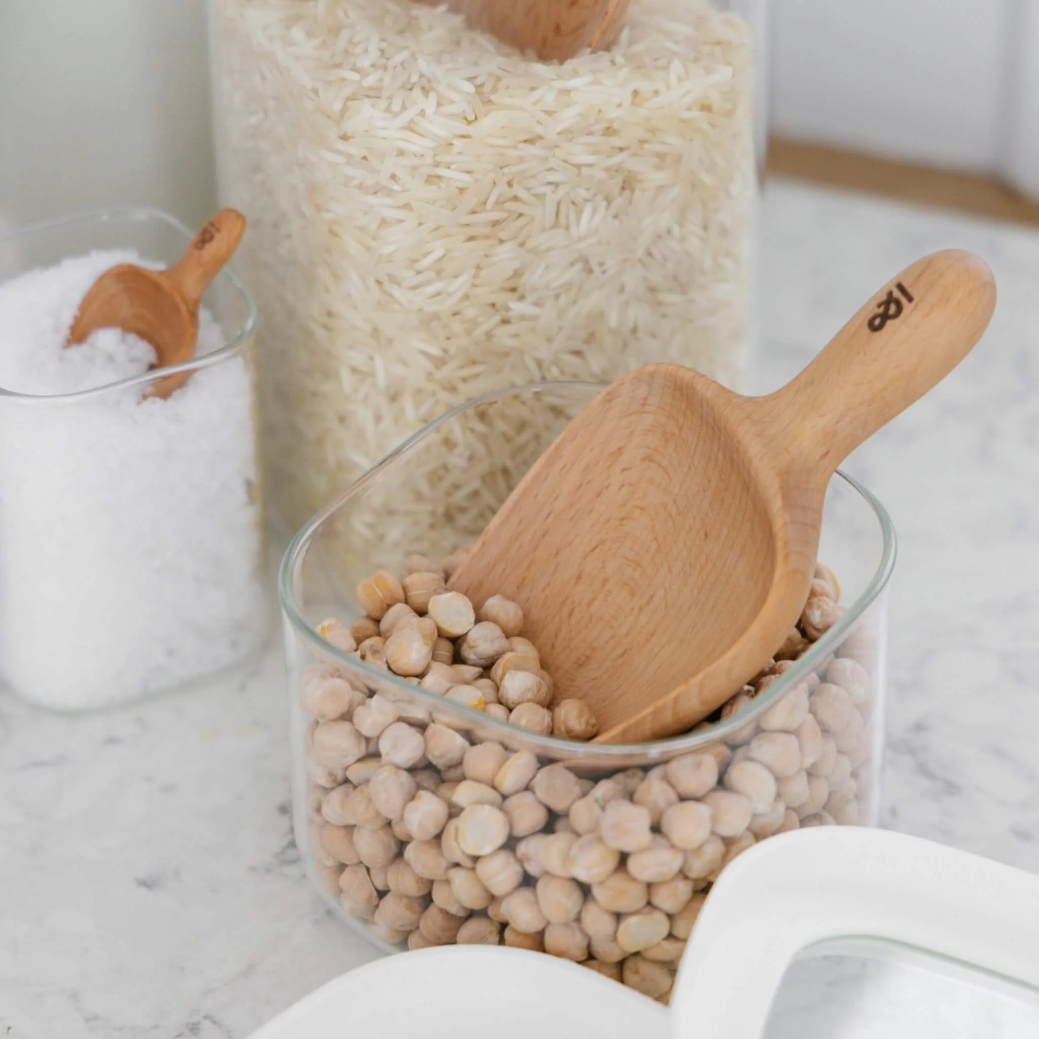 Wooden Beechwood Pantry Scoop 2pk - Image 3
