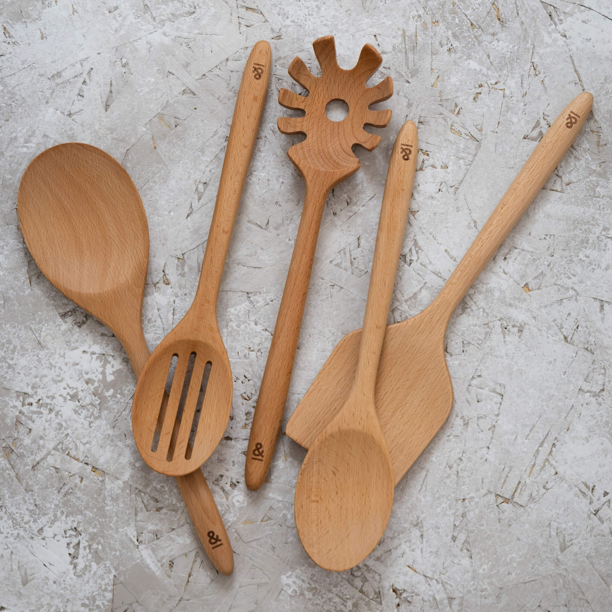 Wooden Beechwood Slotted Spoon - Image 5
