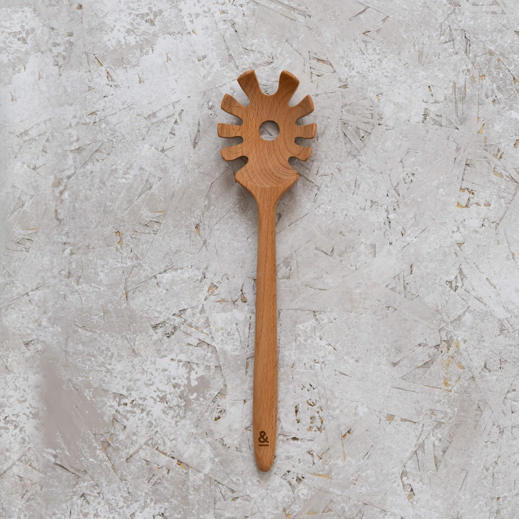 Wooden Beechwood Spaghetti Spoon - Image 2