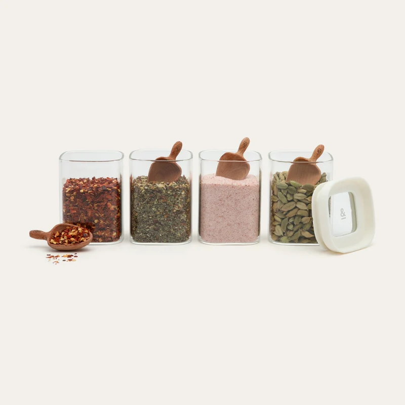 Wooden Beechwood Spice Scoop 4pk - Image 12