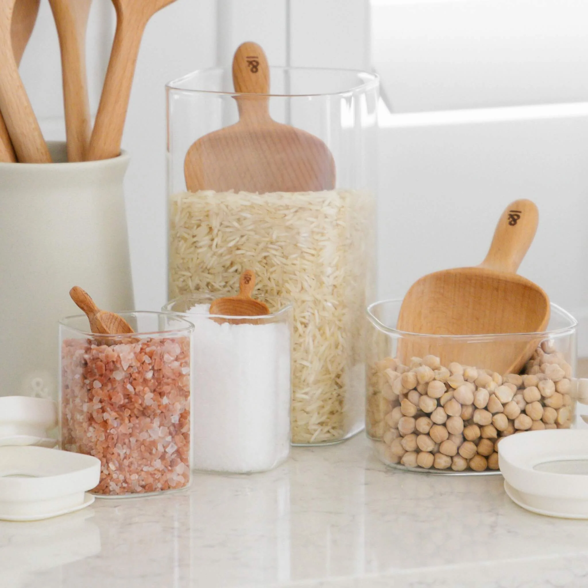 Wooden Beechwood Spice Scoop 4pk - Image 7
