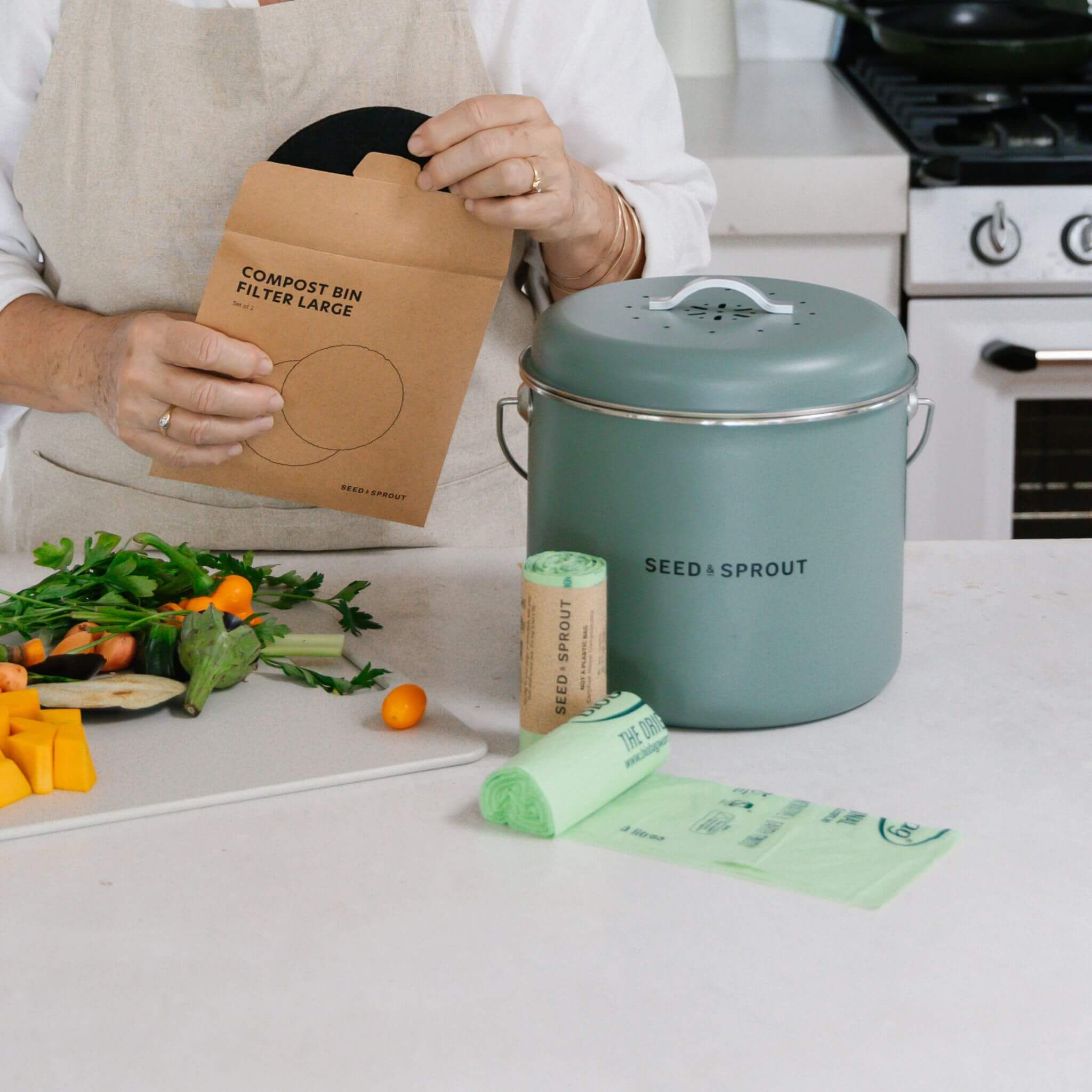 Bin Liners 8L - Sage - Image 10