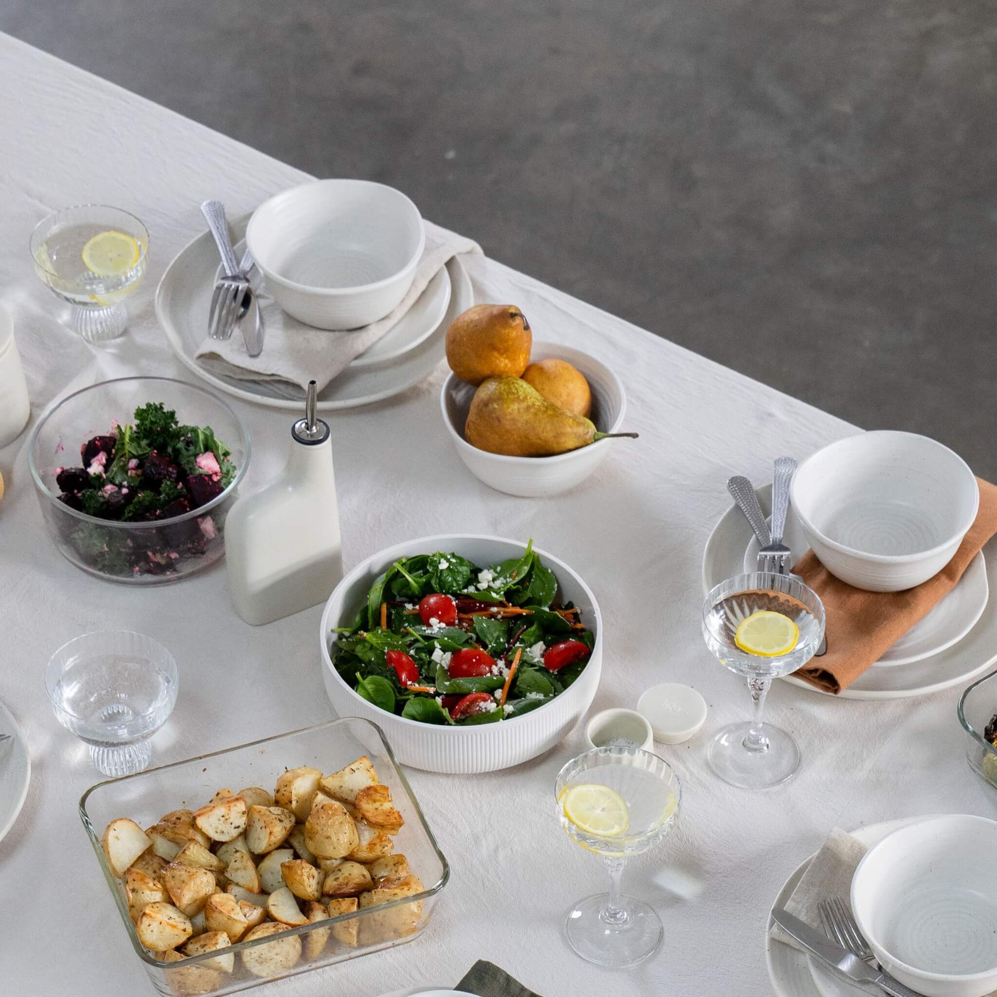 SECONDS: Kitchen Ceramic Olive Oil and Vinegar Dispenser Set - Image 8