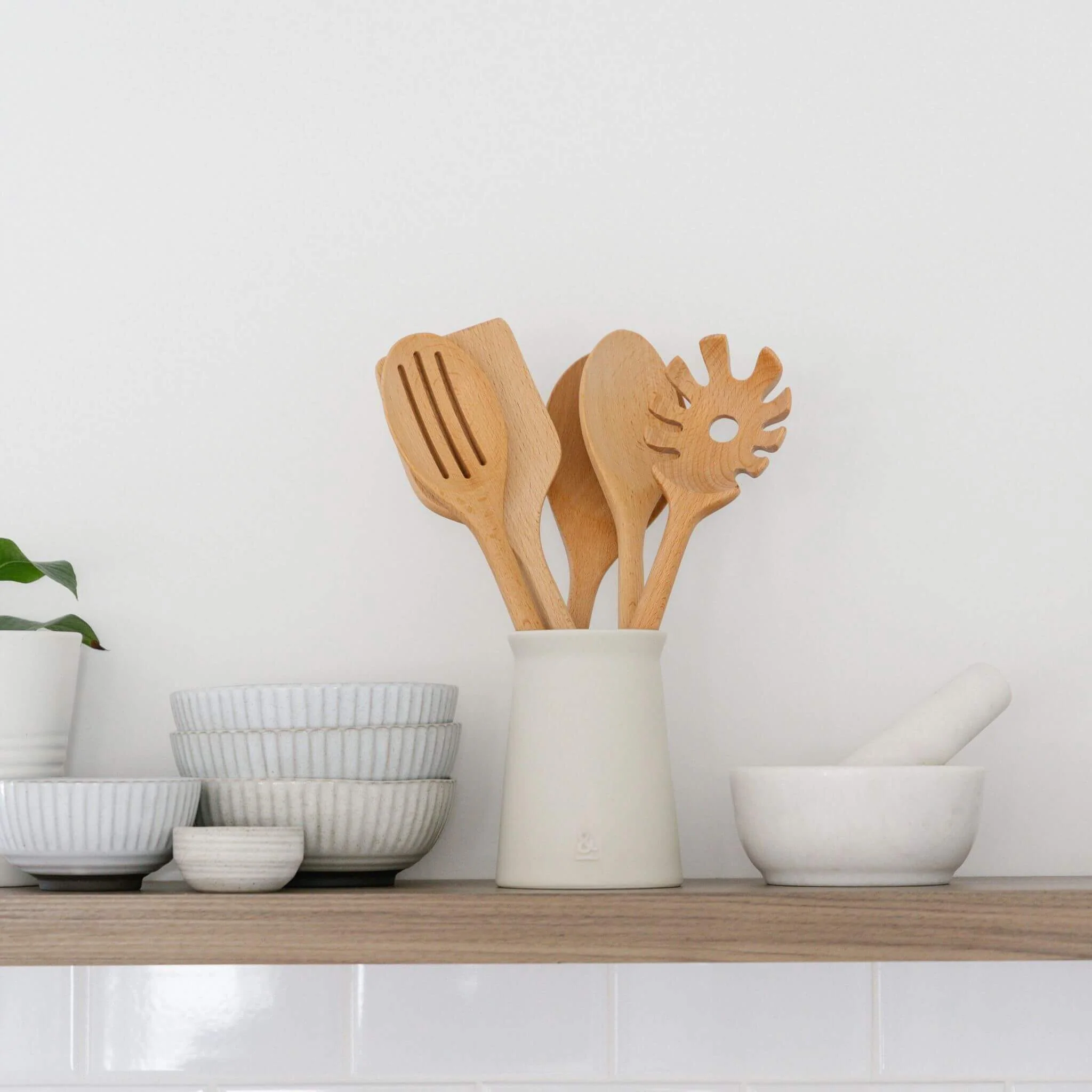 Wooden Beechwood Large Serving Spoon - Image 9