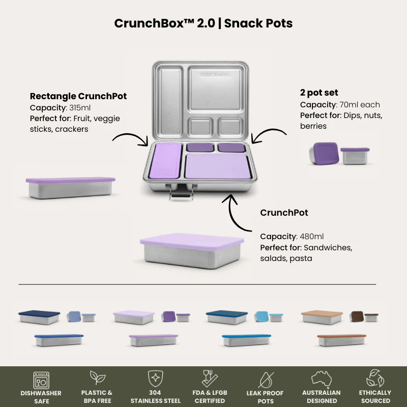 CrunchBox™ 2.0 Lunch Box | Silicone Leak Resistant Seal - Image 4