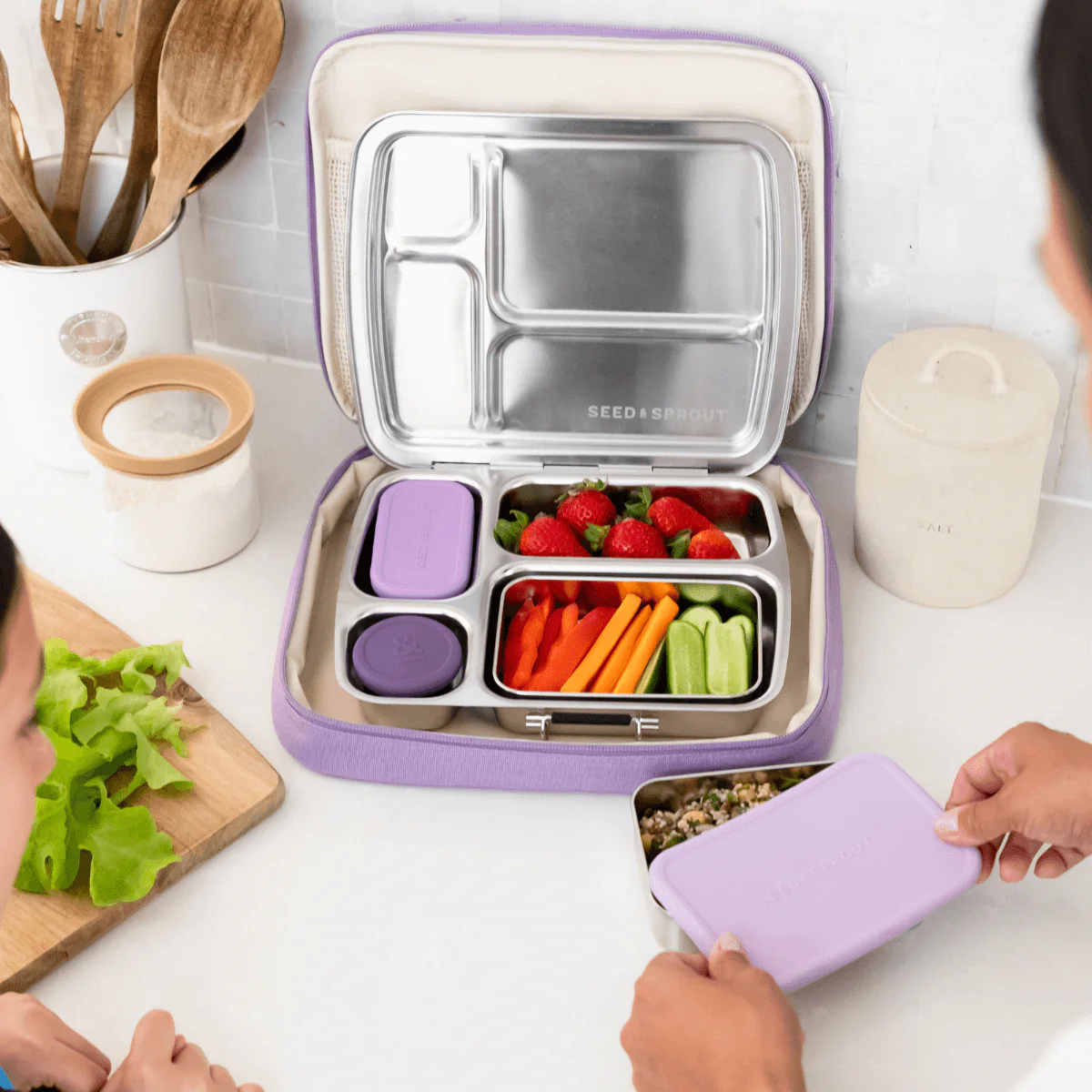 Duo Bento Lunch Box Set OG | Pots & Bag - Image 25