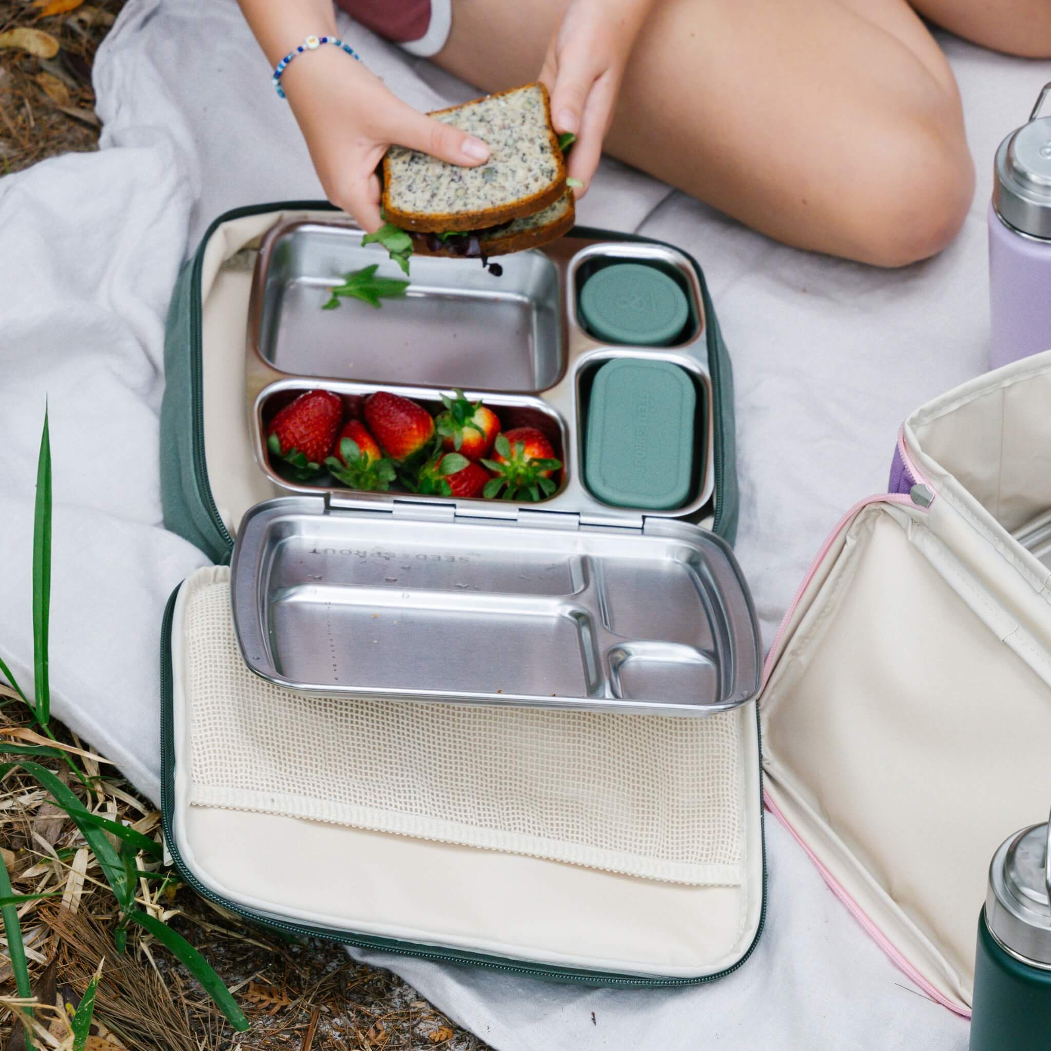 Duo Bento Lunch Box Set OG | Pots & Bag - Image 14