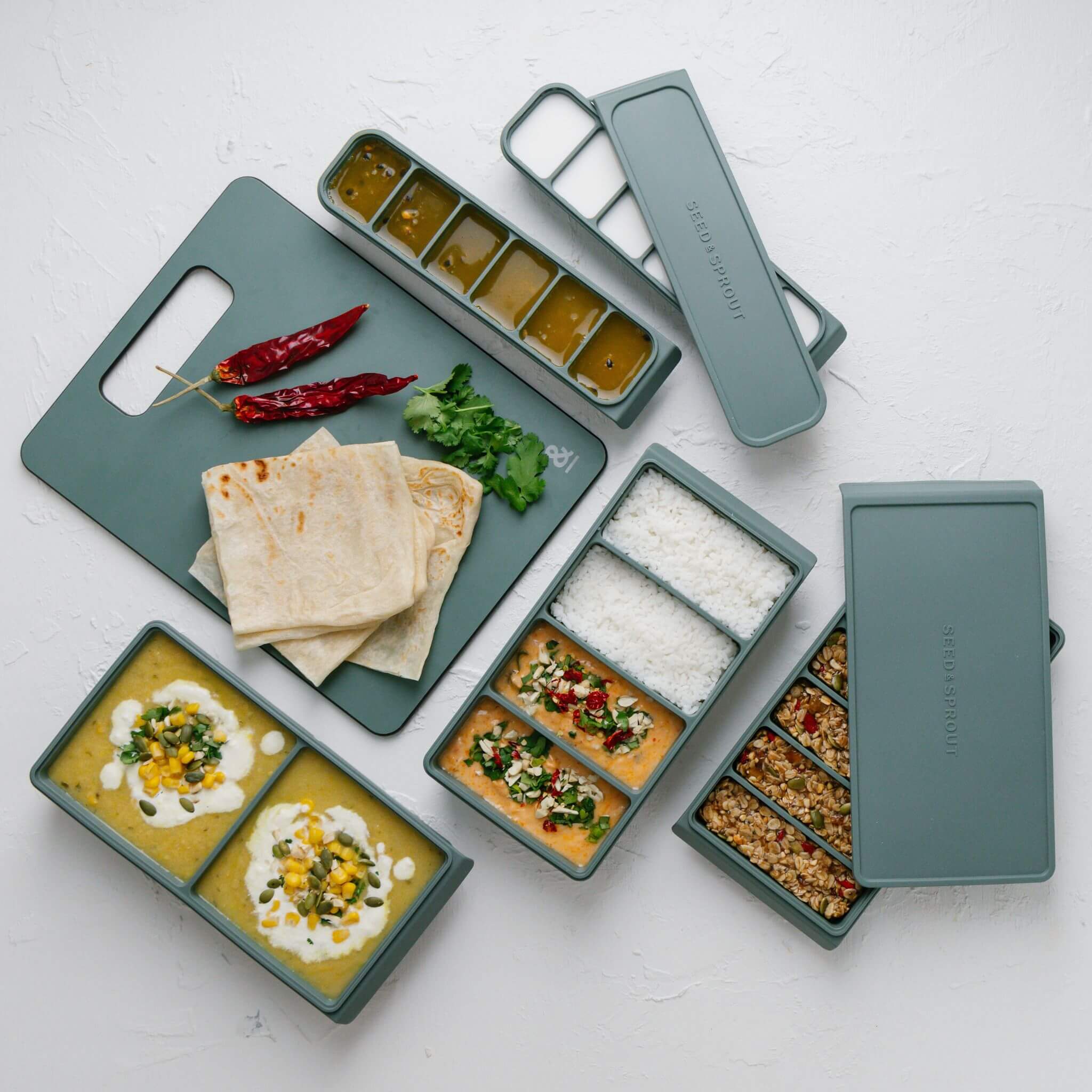 2 Portion Silicone Freezer Tray | 500ml - Image 6