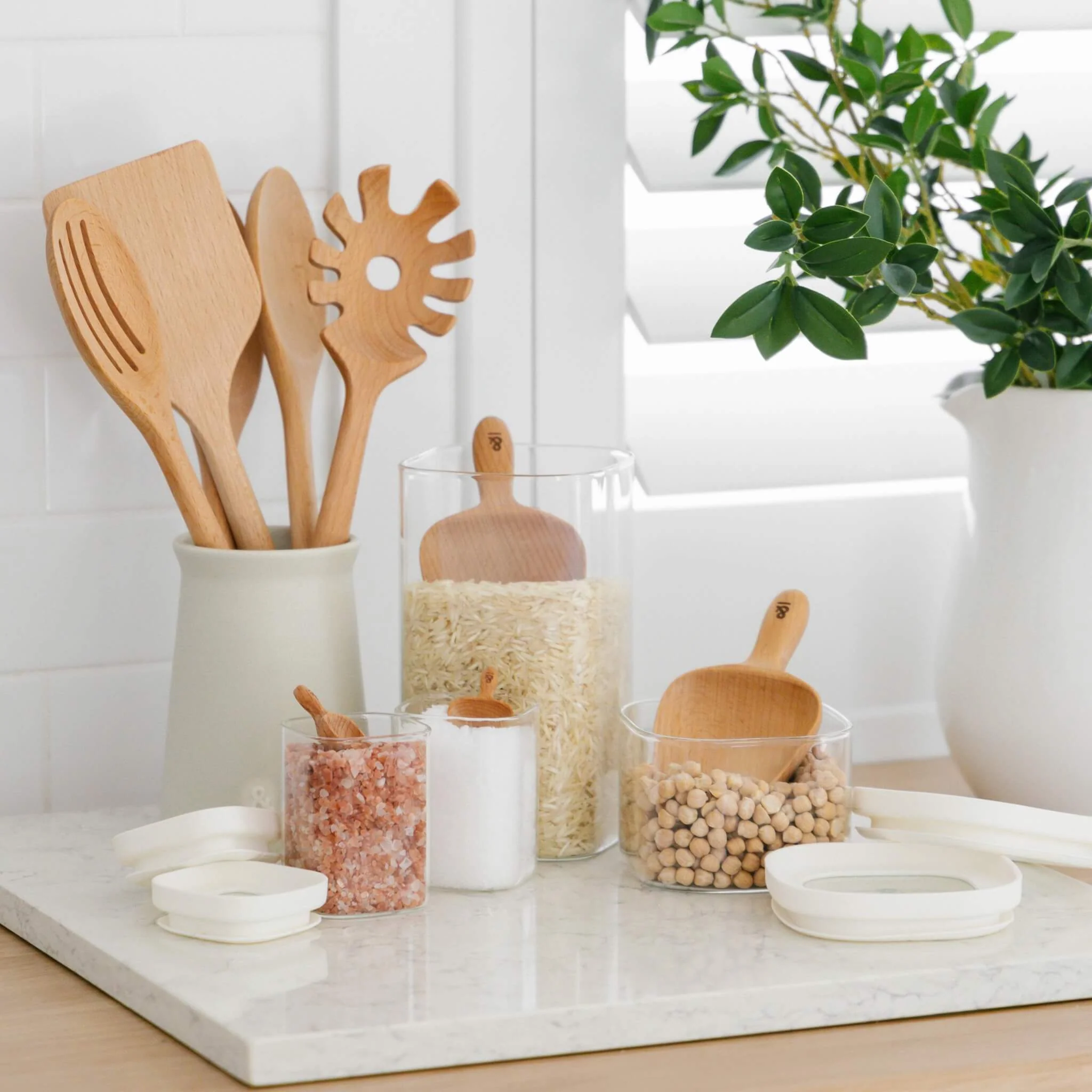 Wooden Beechwood Large Serving Spoon - Image 5