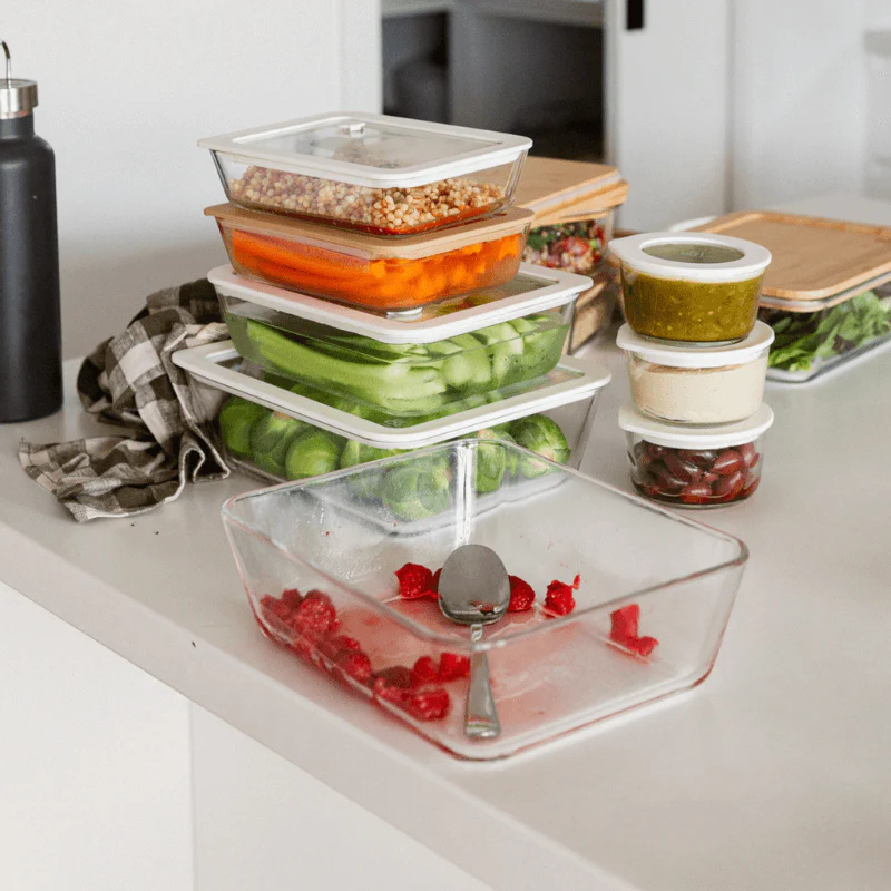 Glass Food Containers | Rectangle Mixed 3pk - Image 14