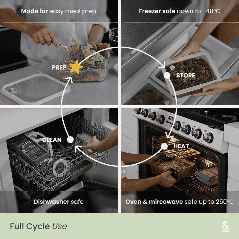 Meal Prep Containers Rectangle | 12pk - Image 4