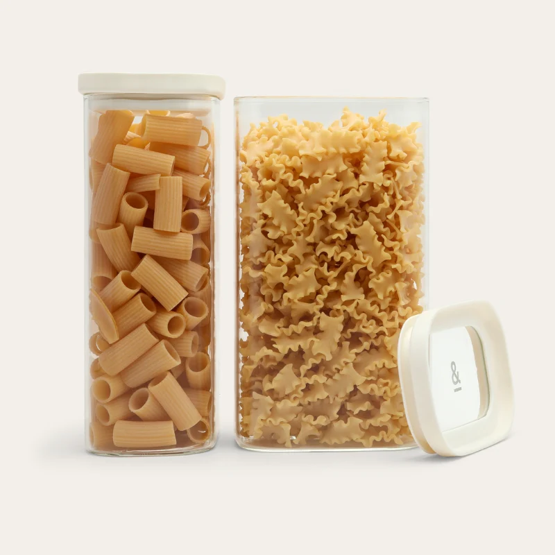 Tallow Rectangle Glass Pantry Jars 2pk Multibuy - Image 10