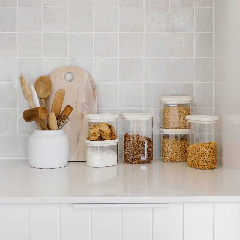 Tallow Rectangle Glass Pantry Jars 2pk Multibuy - Image 17