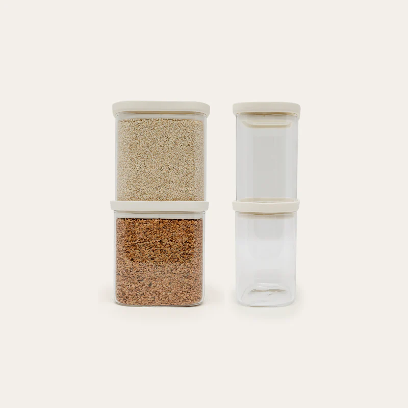 Tallow Rectangle Glass Pantry Jars 2pk Multibuy - Image 27