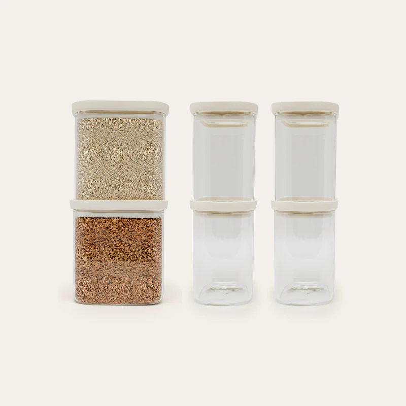Tallow Rectangle Glass Pantry Jars 2pk Multibuy - Image 28