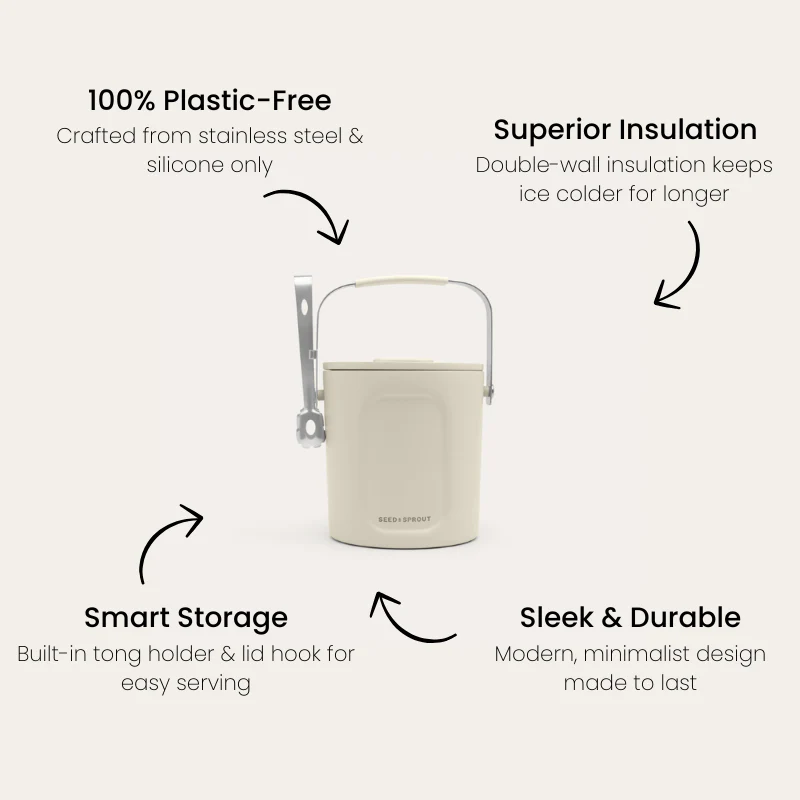 Insulated Ice Bucket | Mushroom | Picnic Accessories - Image 5
