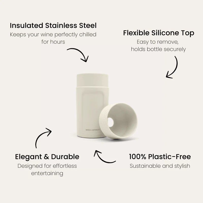 Insulated Wine Cooler | Mushroom - Image 4