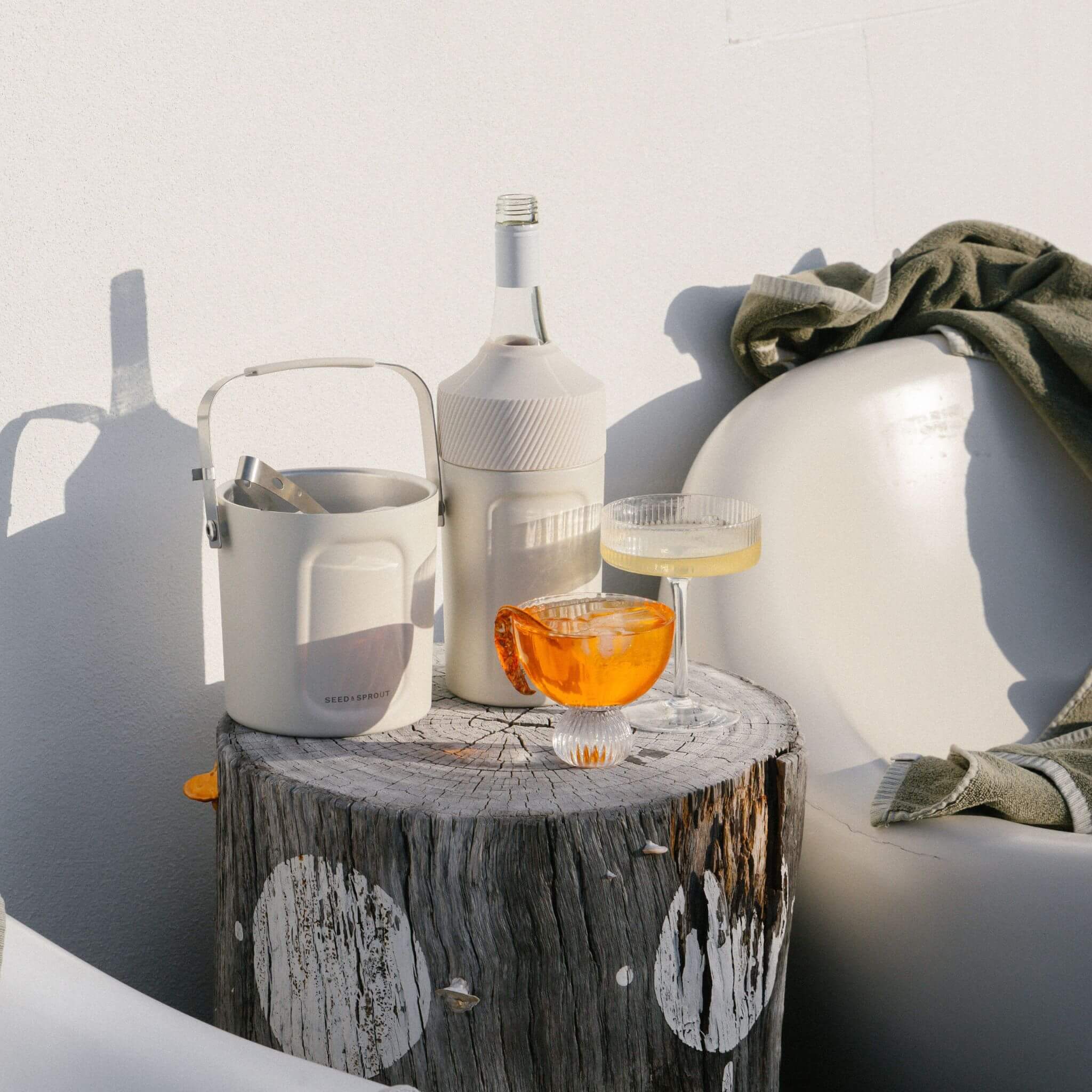 Insulated Ice Bucket | Mushroom | Picnic Accessories - Image 7