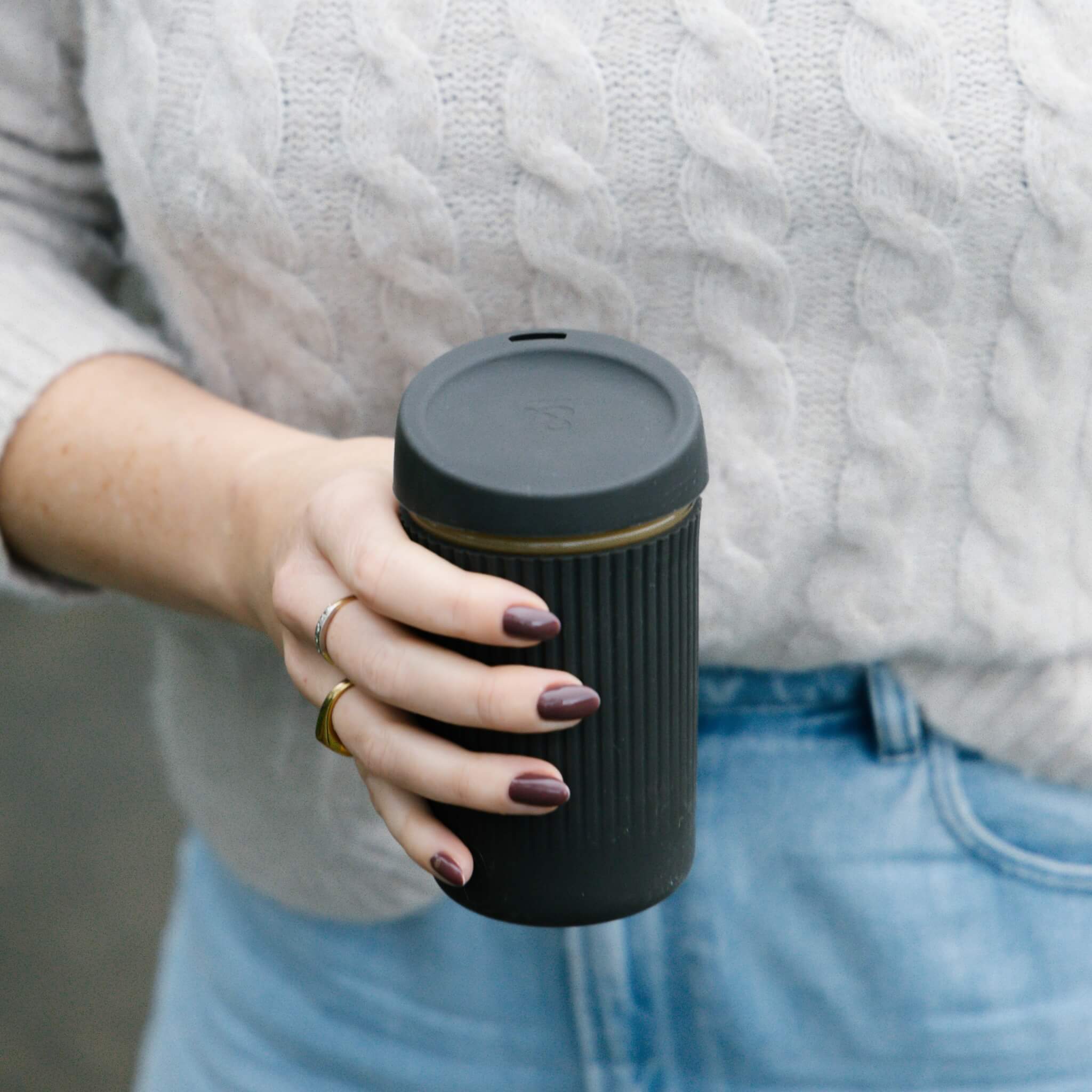 Reusable Glass Coffee Cup | 12oz - Image 15