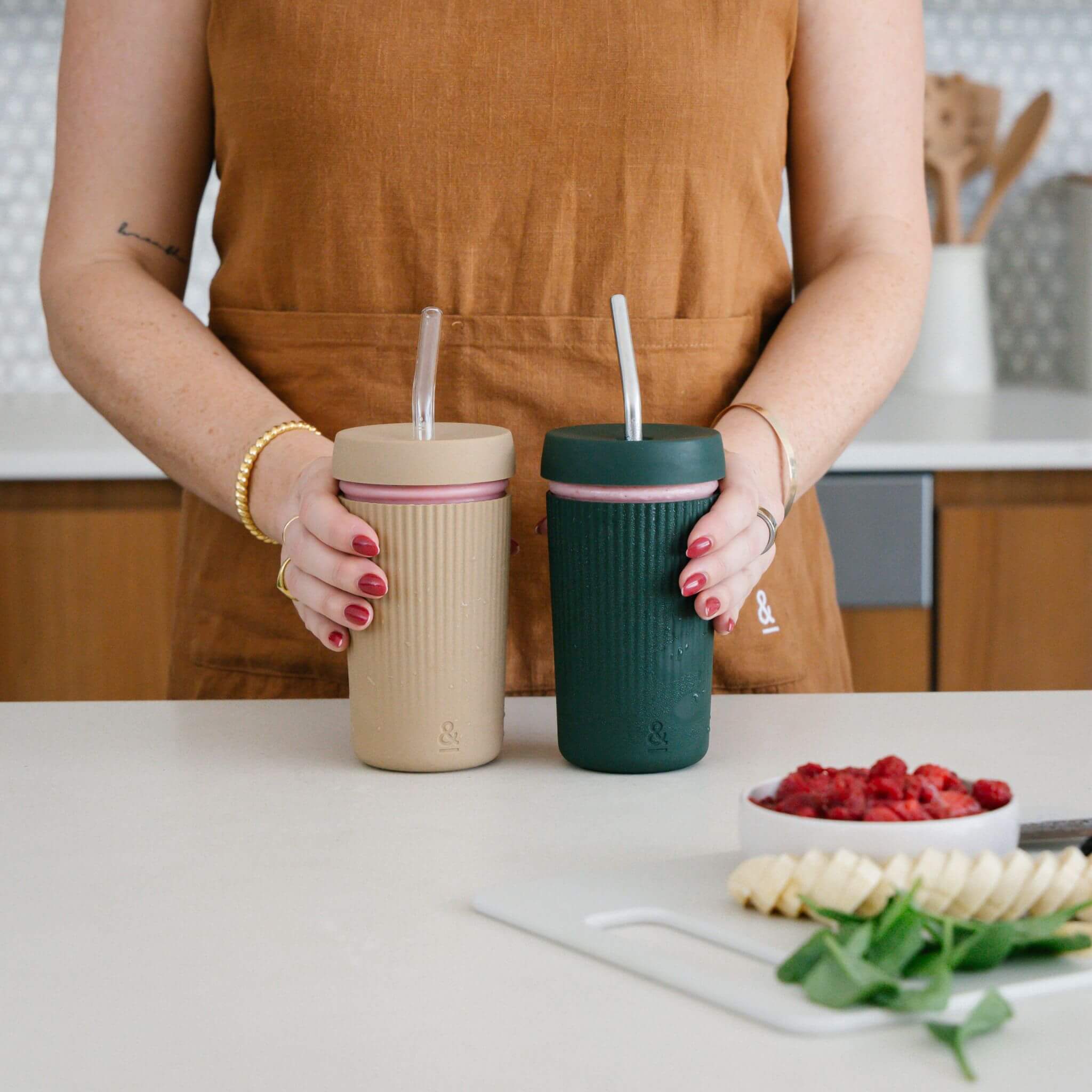Reusable Glass Smoothie Cup - Image 18