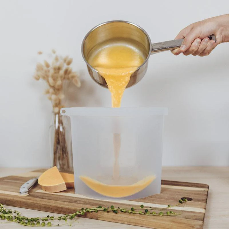 Silicone Food Pouch Set | Mixed Sizes - Image 6