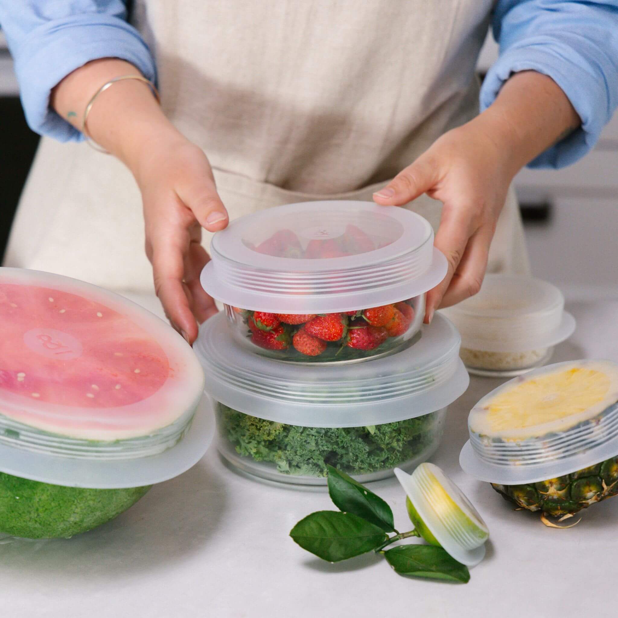 Reusable Stretch Lids - Set of 6 - Image 4
