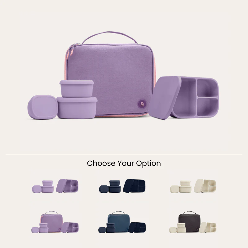 Silicone Bento Box & Snack Box Set | Bag - Image 39