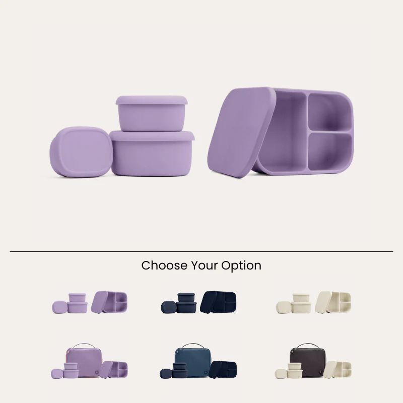 Silicone Bento Box & Snack Box Set | Bag - Image 40