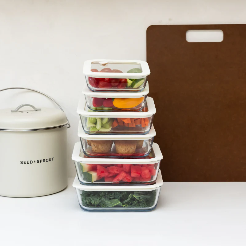 Glass Food Containers | Square - Image 2