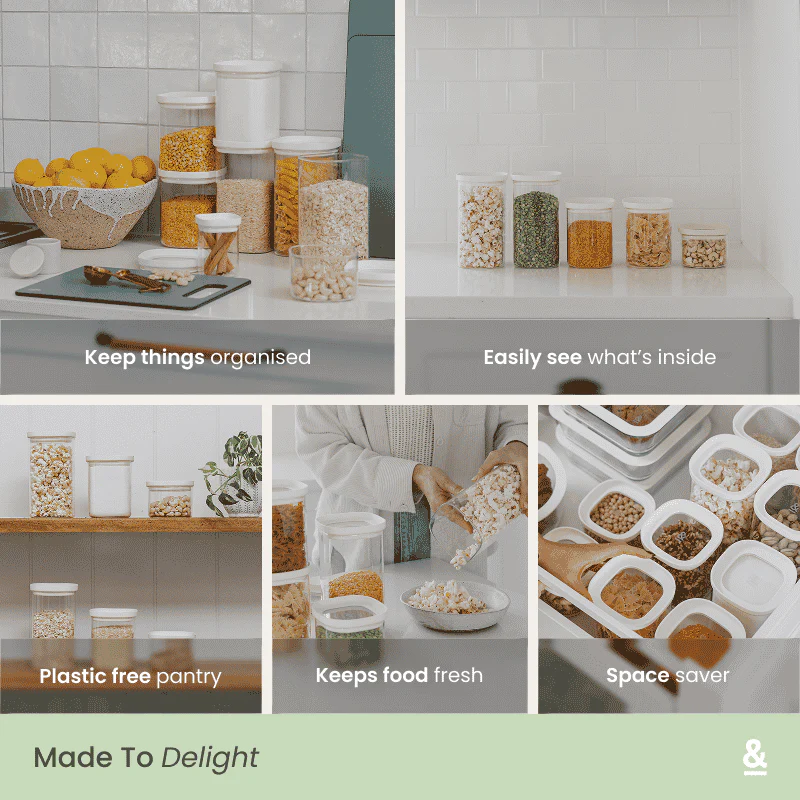 Newrybar Square Pantry Jars 2pk Multibuy - Image 3