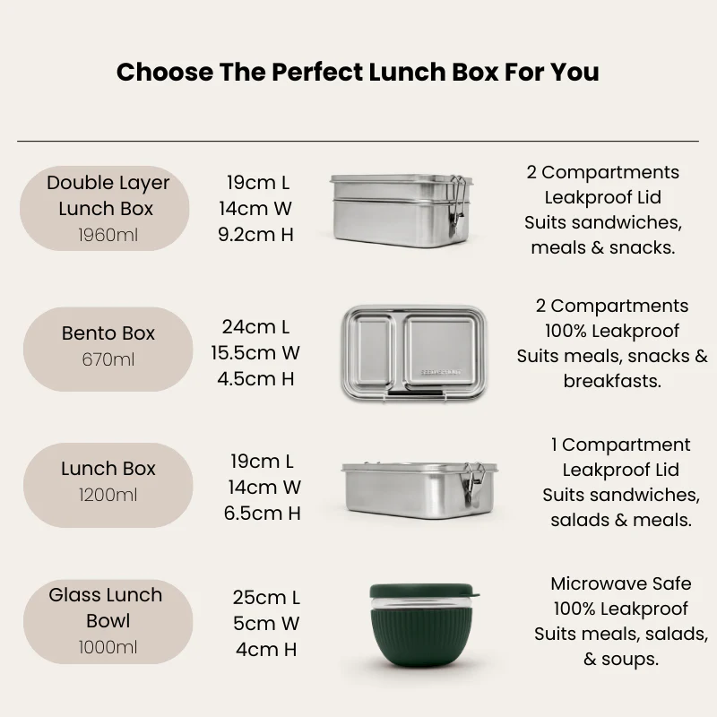 Bento Lunch Box | Leak Resistant Seal - Image 9