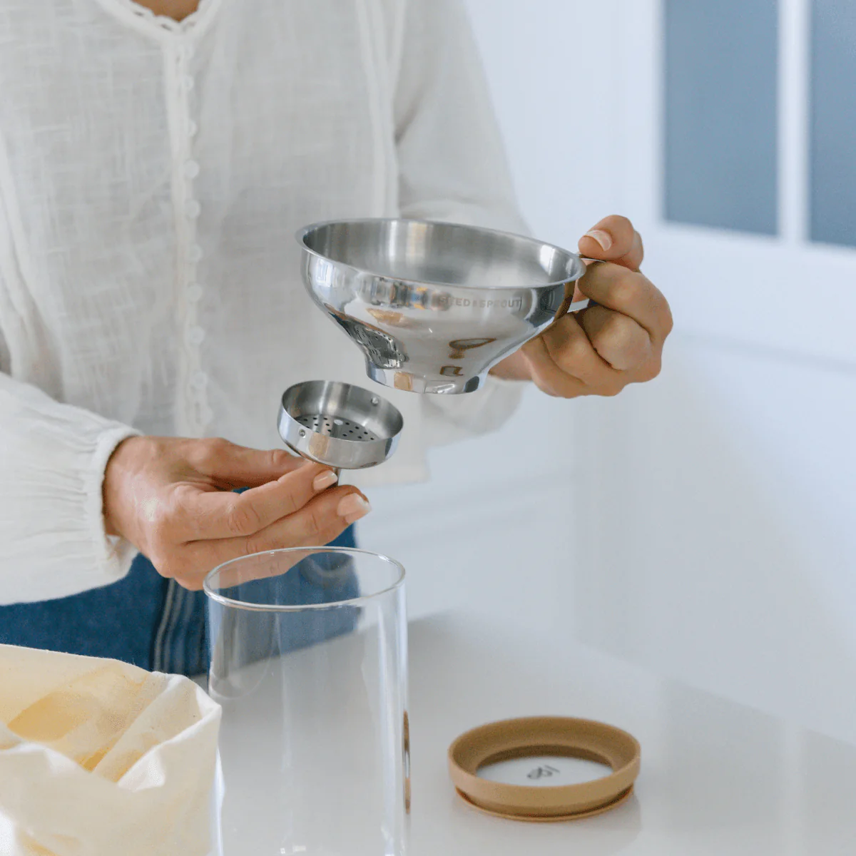 Stainless Steel Straining Funnel Set - Image 7