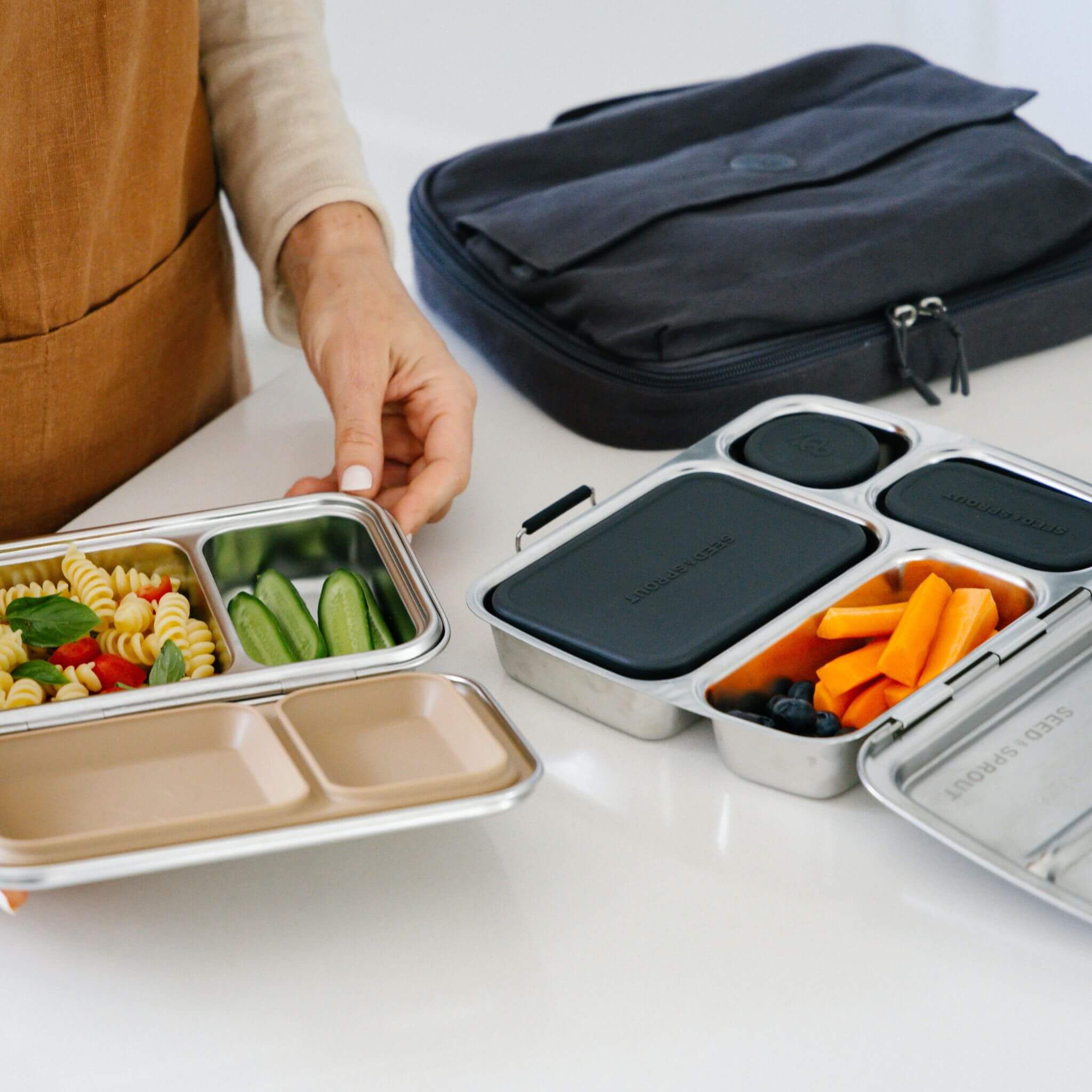 Duo Bento Lunch Box Set OG | Pots & Bag - Image 23