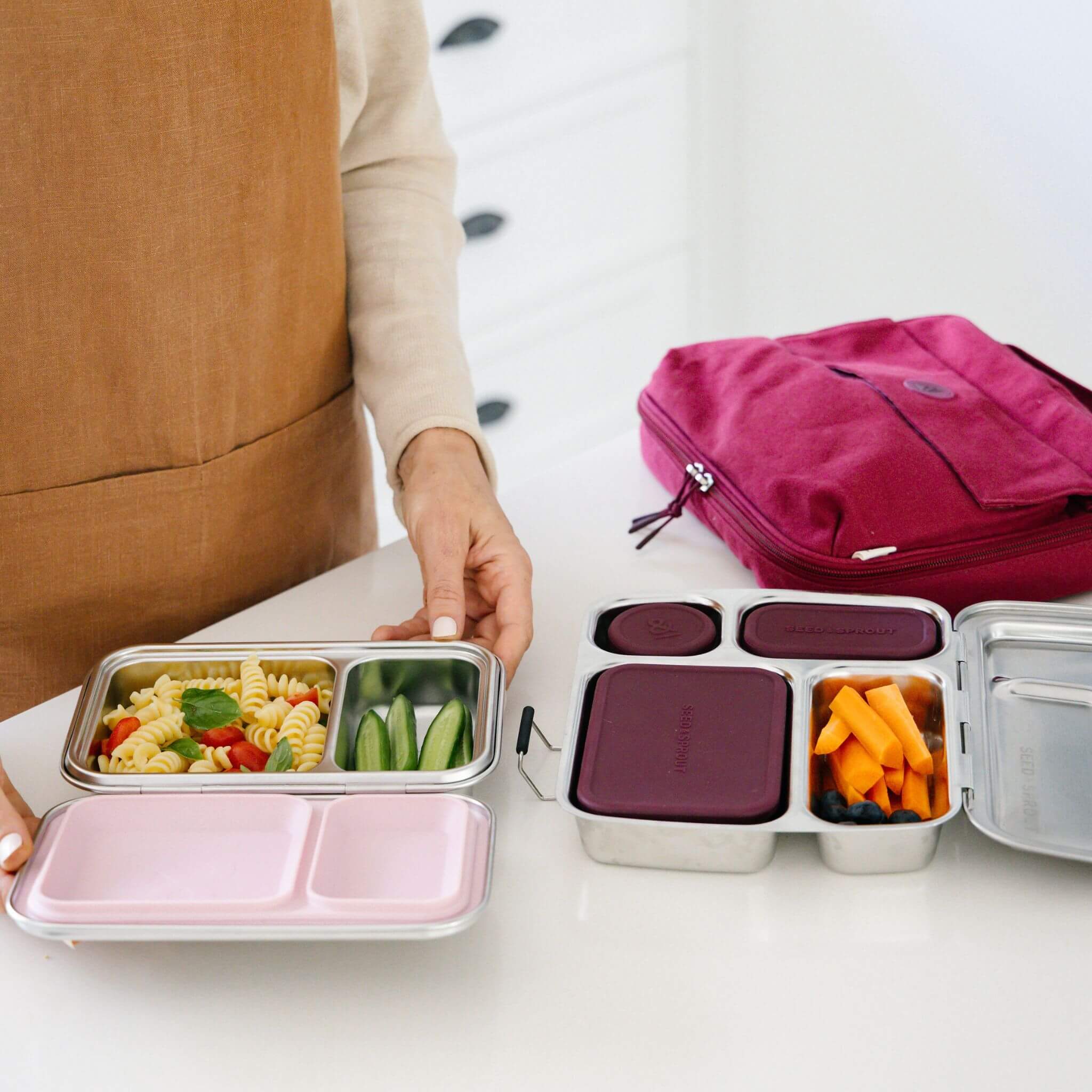 Duo Bento Lunch Box Set OG | Pots & Bag - Image 4
