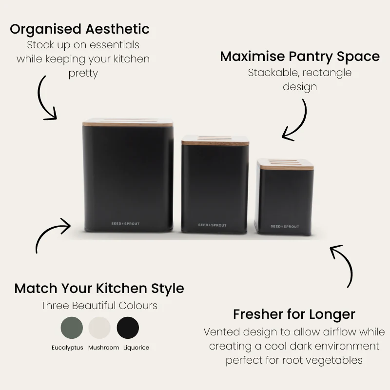 Vegetable Storage Containers | Liquorice - Image 4