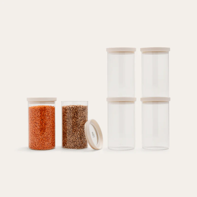 Wategos Round Glass Pantry Jars Multibuy - Image 36