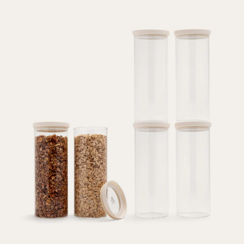 Wategos Round Glass Pantry Jars Multibuy - Image 40