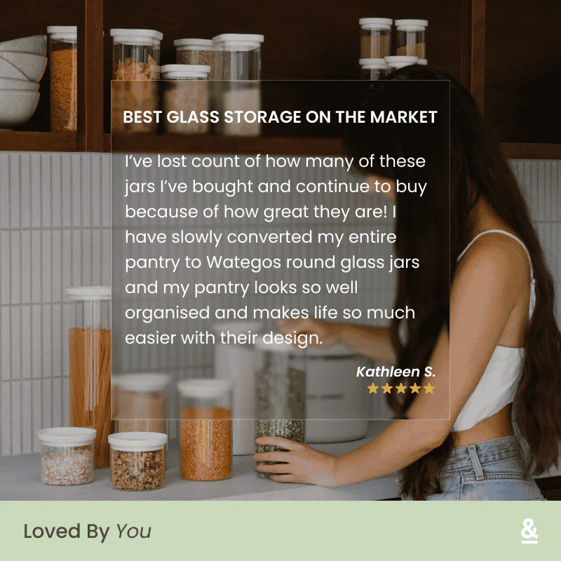 Wategos Round Glass Pantry Storage Jars - Image 7