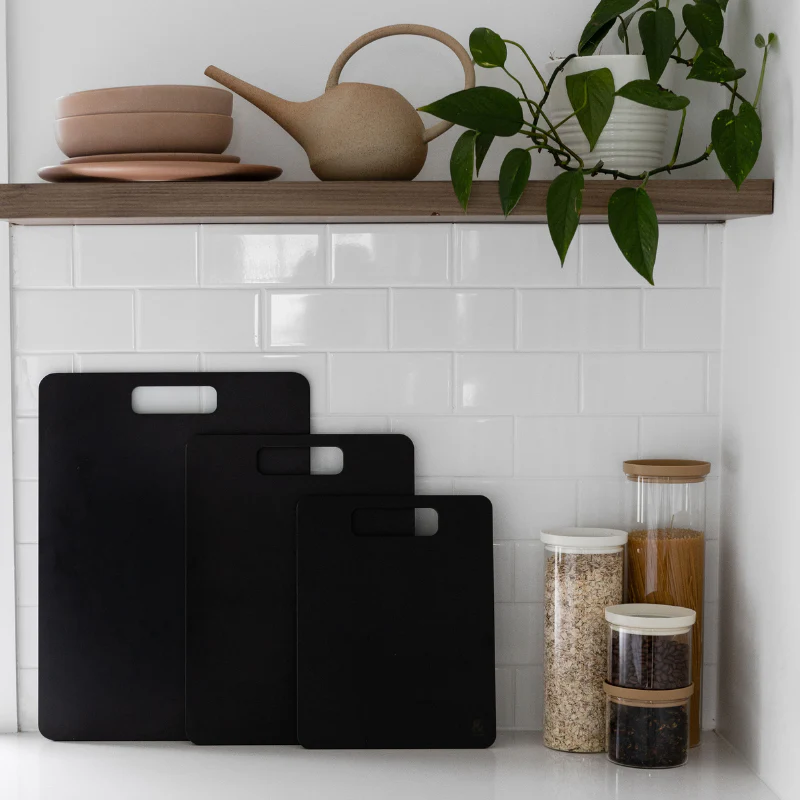 Wood Fibre Chopping Board Multibuy | Liquorice - Image 10
