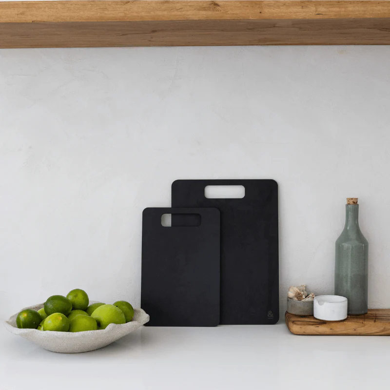 Wood Fibre Chopping Board Multibuy | Liquorice - Image 13