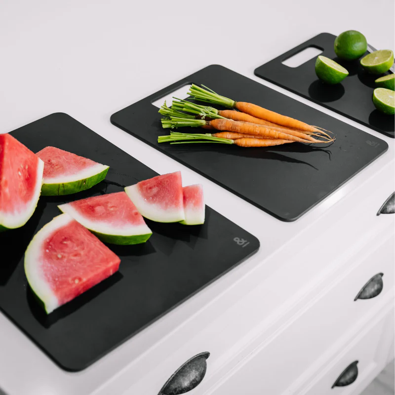Wood Fibre Chopping Board Multibuy | Liquorice - Image 17