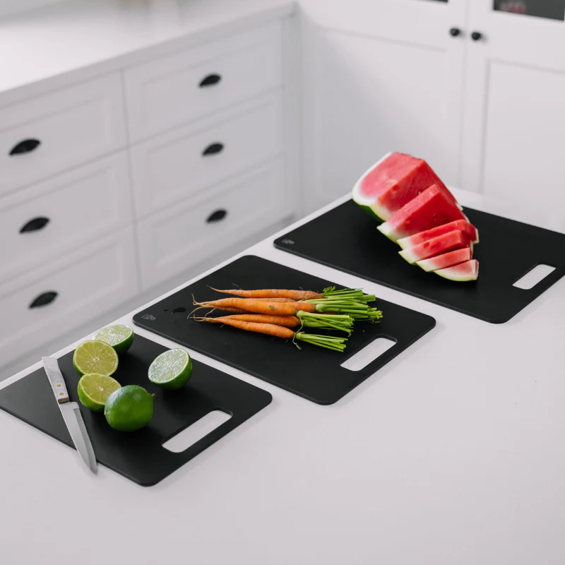 Wood Fibre Chopping Board Multibuy | Liquorice - Image 2