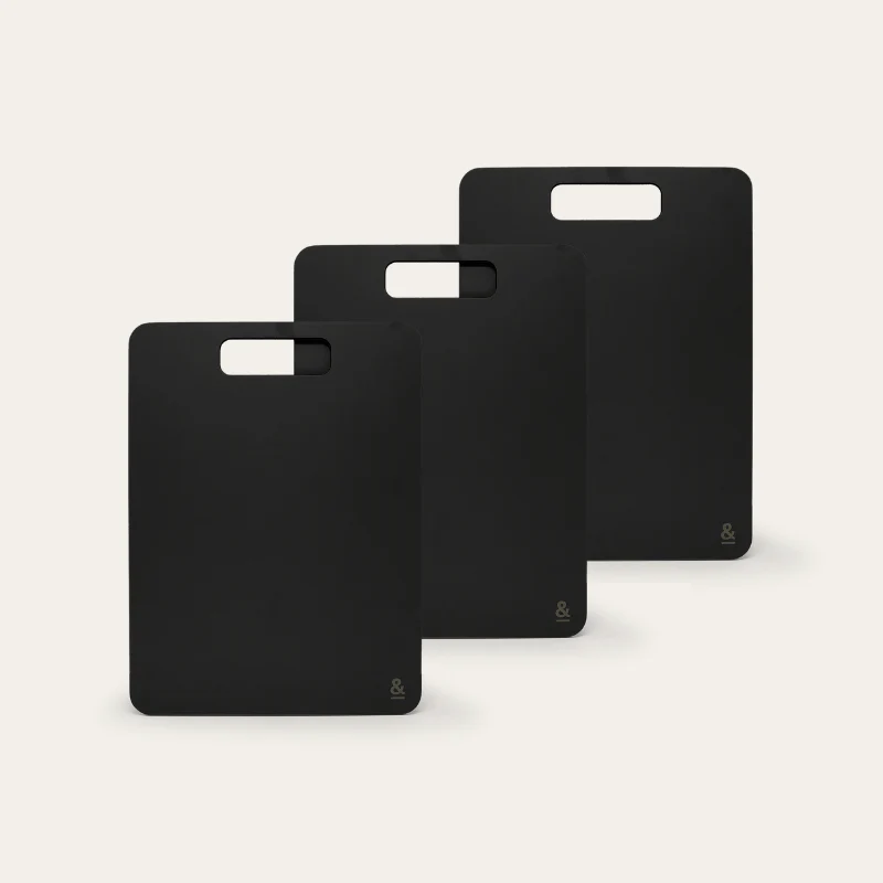 Wood Fibre Chopping Board Multibuy | Liquorice - Image 25