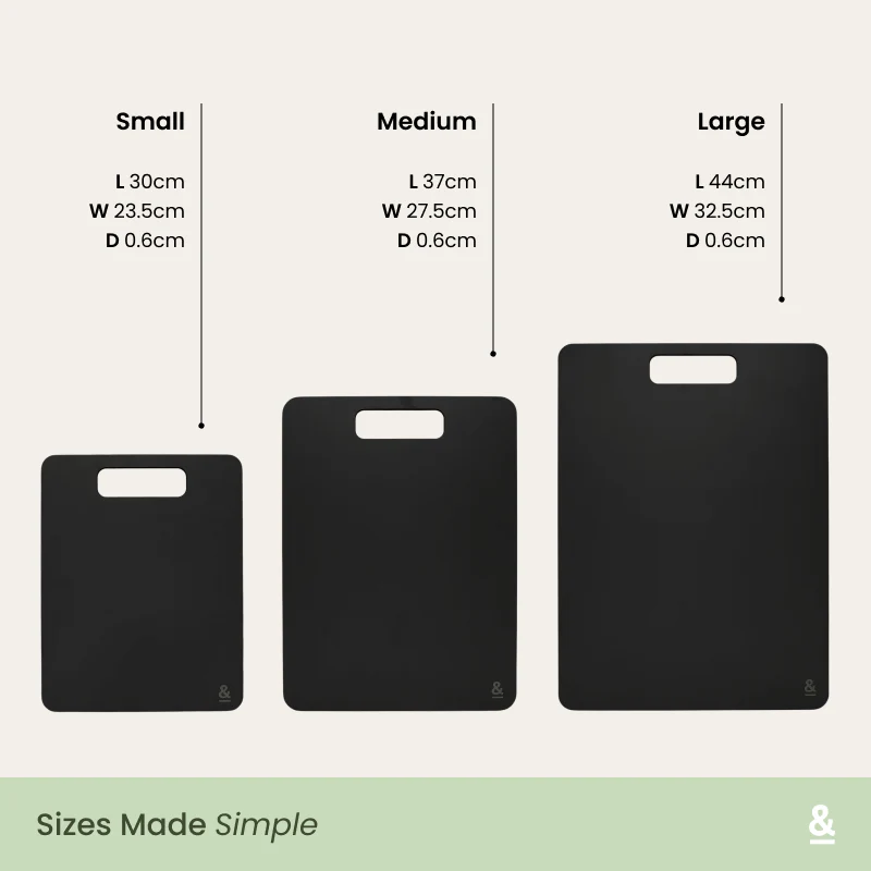 Wood Fibre Chopping Board Multibuy | Liquorice - Image 4